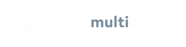 Smartmulticopters Logo weiß mit transparenten Hintergrund