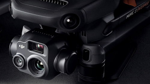Kamerasystem der DJI Mavic 3T: 1/2" CMOS-Weitwinkelkamera, elekamera mit 56× Hybridzoom, Wärmebildkamera 