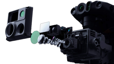 Multifunktionales Kamerasystem der DJI Matrice M30T: FPV Nachsicht, 12MP Weitwinkel 48MP Tele mit 200x Hybridzoom, 640x512 IR