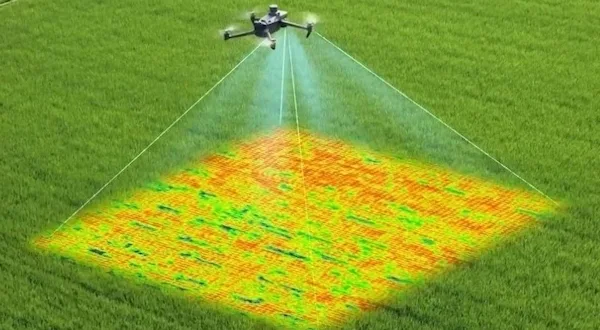 Analyse von Agrarflächen mittels Drohnen mit Multispektralkameras