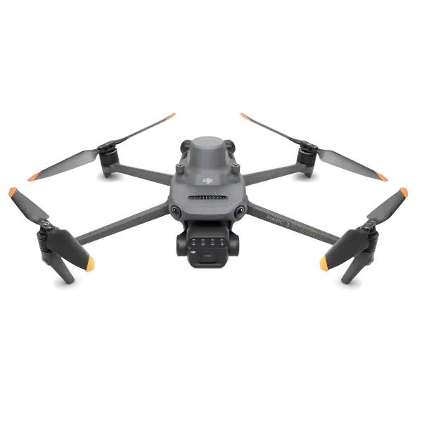 Vorderansicht der DJI Mavic 3 Multispektral Drohne mit RTK Modul