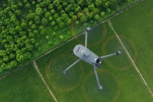 DJI Mavic 3 Multispektral fliegt über Wald