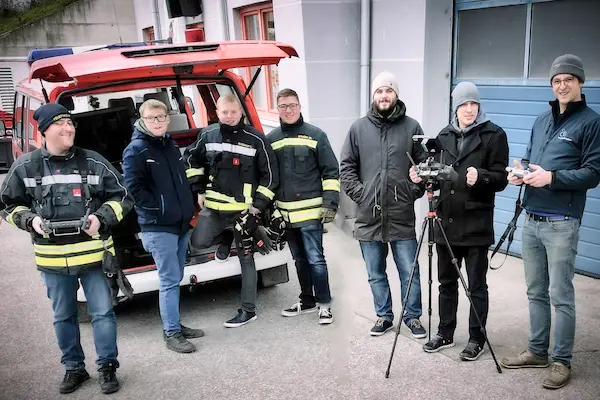 Drohnenschulung mit Feuerwehr und DJI Matrice M30T