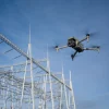 DJI Matrice 4T im Flug Umspannwerk