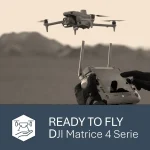 Titelbild: Drohneninbetriebnahme für die DJI Matrice 4 Serie, Drohne und Titeltext