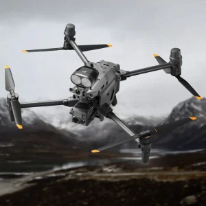 Imagebild JLIdrone Suchscheinwerfer T60 montiert auf DJI M30T Drohne