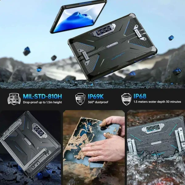 Outdoor Tablet Oukitel RT7 Titan Visualisierung Prüfstandards