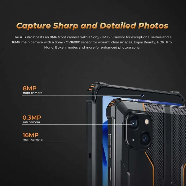 Outdoor Tablet Oukitel RT8 pro Visualisierung Produktfeatures: Kameras