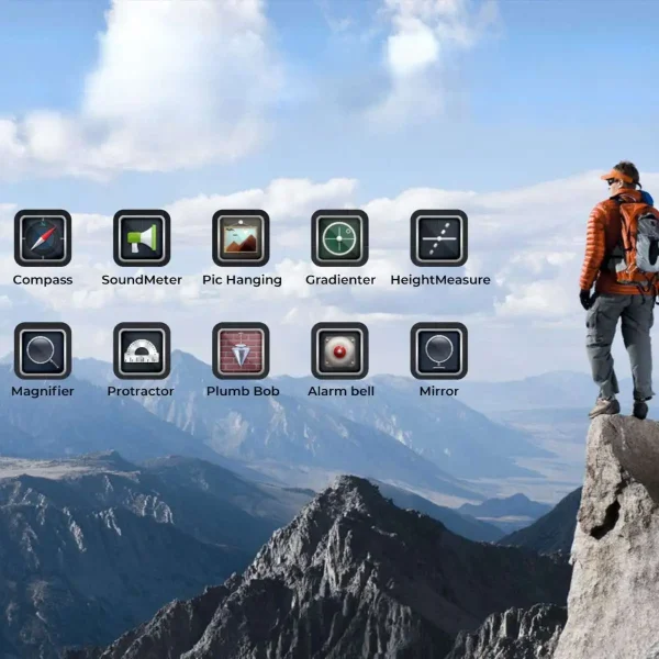 Outdoor Tablet Oukitel RT8 pro Visualisierung Produktfeatures: Messtools