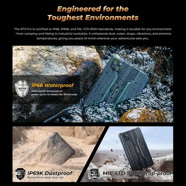 Outdoor Tablet Oukitel RT8 pro Visualisierung Prüfstandards