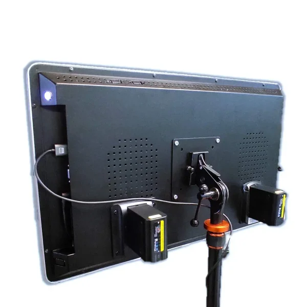 SMC Feldmonitor 24 Zoll Stativ Set Produktbild von hinten