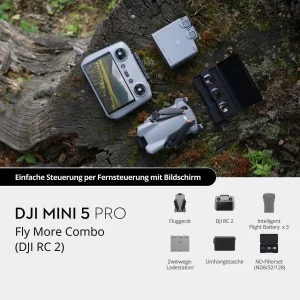 Produktbild Lieferumfang DJI Mini 5 pro Fly More Combo (RC 2)