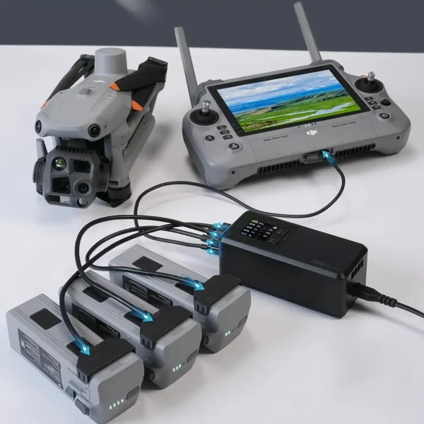 LKTop Schnellladegerät Matrice 4 Anschluss RC und Akkus