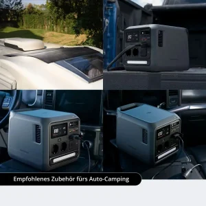 Visualisierung Verwendung des DJI Power Autobatterie Ladekabels mit der DJI Power 1000 Mini Powerstation